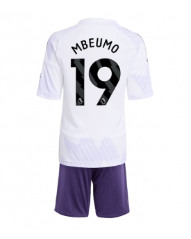 Billige Fotballdrakt Manchester United Bryan Mbeumo #19 Replika Bortedraktsett Barn 2025-26 Kortermet (med bukser)